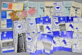 FOOTBALL, a collection of approximately 165 CARLISLE UNITED FC football programmes from the