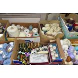 NINE BOXES OF WOOL, YARN, COTTONS AND THREAD, to include twelve balls of Jaeger Merino wool and real