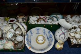 FOUR BOXES AND LOOSE TEA WARES ETC, to include a Villeroy & Boch 'Magica' teapot, sugar bowl, milk