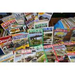 MAGAZINES, three boxes mainly comprise of Railway Modelling and a small selection of history