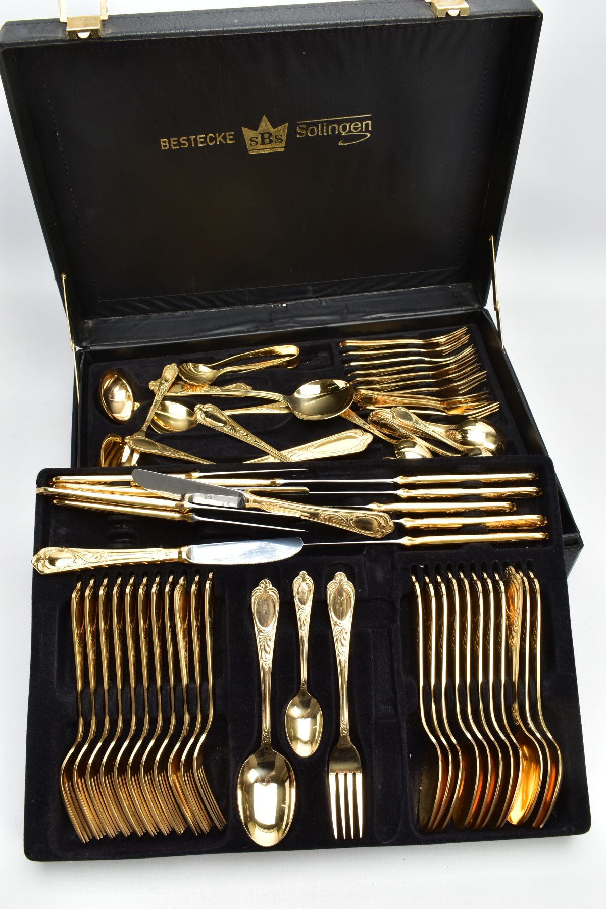 A COMPLETE 'SOLIGEN' BRIEFCASE CANTEEN OF CUTLERY, complete with a twelve table setting comprising