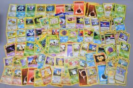 POKEMON CARDS, a collection of approximately 140 cards from the Base set and Jungle set, base set