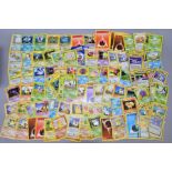 POKEMON CARDS, a collection of approximately 140 cards from the Base set and Jungle set, base set