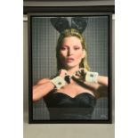 NICK HOLDSWORTH (BRITISH CONTEMPORARY) 'NOUGHTIES PLAYBOY', a portrait of Kate Moss, signed