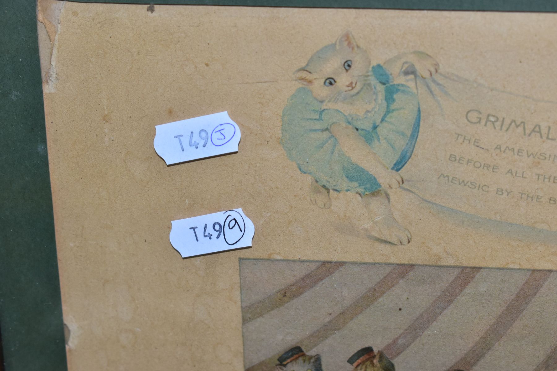 TWO EARLY 20TH CENTURY PRINTS OF ANTHROPOMORPHIC ANIMALS, comprising a small coloured print of two - Image 11 of 11