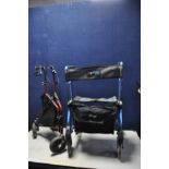 A DRIVE DIAMOND FOUR WHEELED ROLLATOR, along with another smaller unbranded rollator/disability