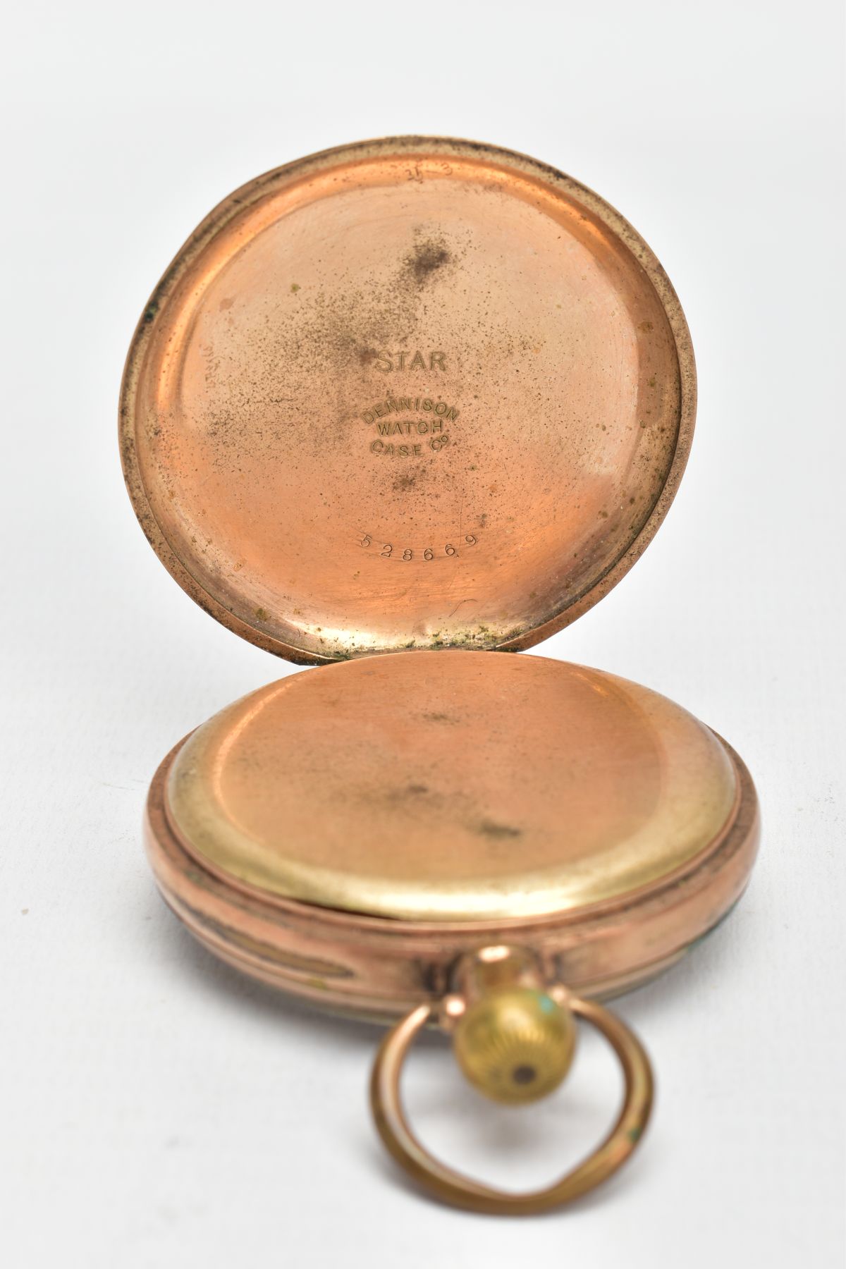 A WALTHAM POCKET WATCH, gold-plated pocket watch with a round white dial signed 'Waltham', black - Bild 3 aus 5