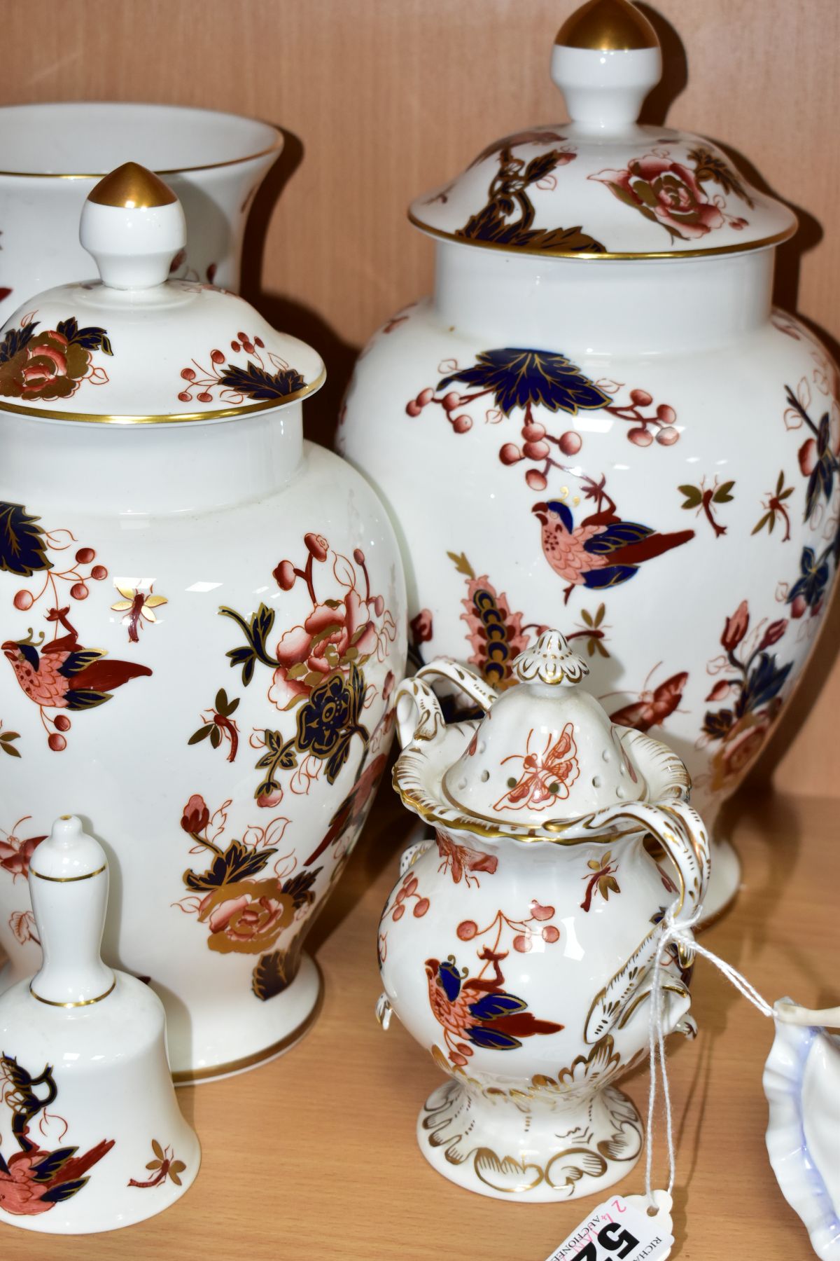 SIX PIECES OF COALPORT HONG KONG CERAMIC WARES, comprising two covered vases heights approximately - Image 4 of 8