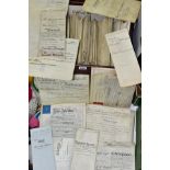 INDENTURES, a collection of approximately seventy-eight legal documents dating from 1690 - 1883