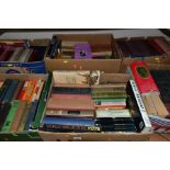 BOOKS, six boxes containing approximately one hundred and forty titles including ten volumes of