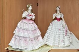 TWO LIMITED EDITION ROYAL DOULTON FIGURES FROM LANGUAGE OF LOVE COLLECTION, comprising Red Red