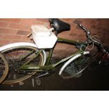 A VINTAGE TRIUMPH TRAFFIC MASTER GENTS BIKE with 3 gears and 23in frame