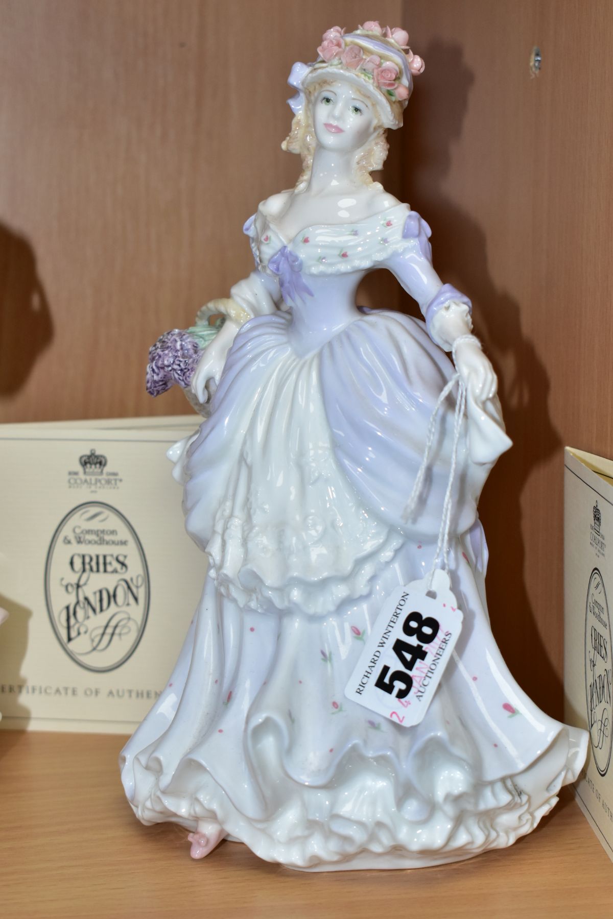 TWO LIMITED EDITION COALPORT FIGURES FROM CRIES OF LONDON COLLECTION, comprising Lavender Sweet - Image 3 of 5