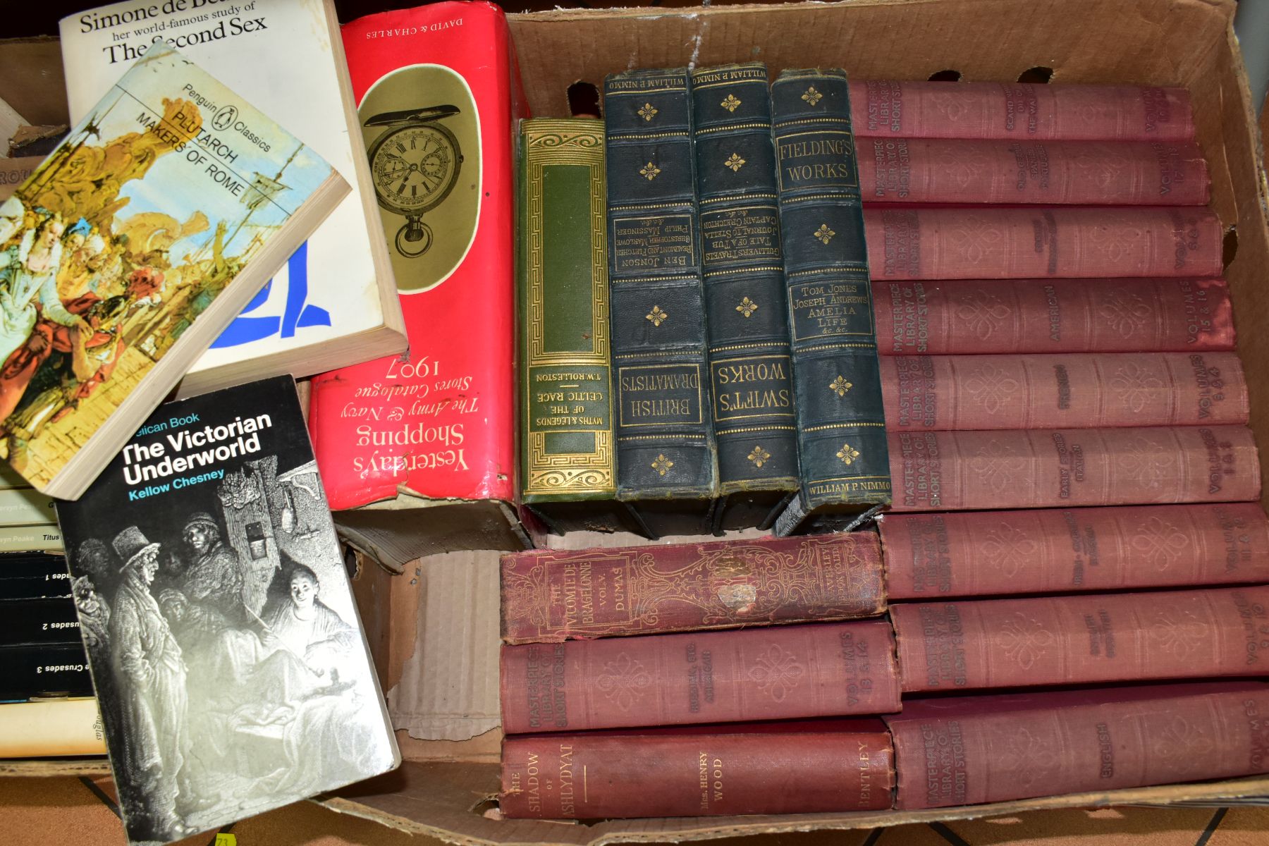 BOOKS, six boxes containing approximately one hundred and forty titles including ten volumes of - Image 4 of 8