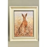 GARY BENFIELD (BRITISH 1965) 'BLITHE SPIRIT', a signed limited edition print of a Hare, 57/195 no