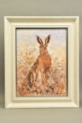 GARY BENFIELD (BRITISH 1965) 'BLITHE SPIRIT', a signed limited edition print of a Hare, 57/195 no