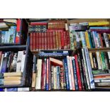 BOOKS, eight boxes containing approximately 225 titles to include a large section specifically