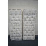 TWO MiBED SMALL SINGLE MATTRESSES