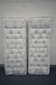 TWO MiBED SMALL SINGLE MATTRESSES