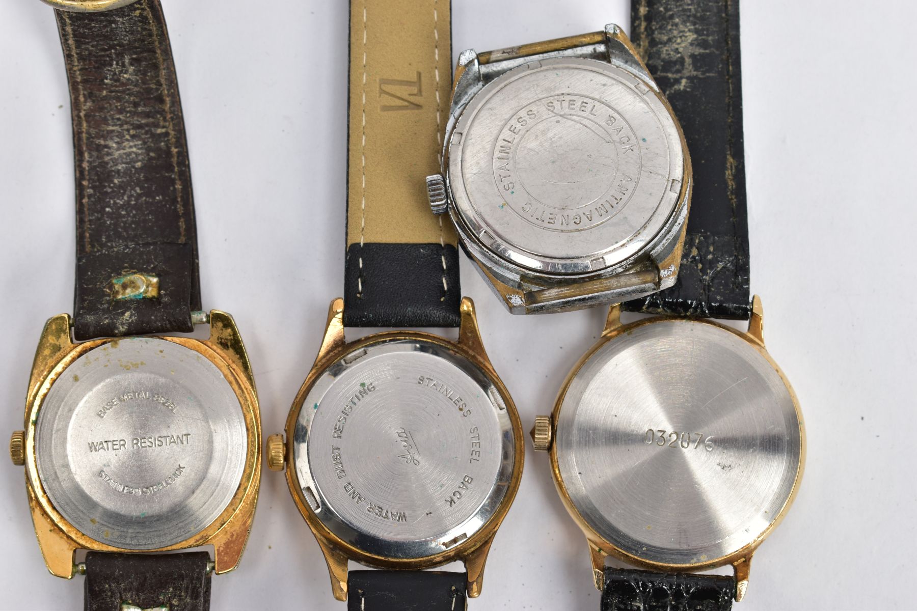 FOUR GENTLEMENS WRISTWATCHES, to include a gold-plated 'Avia' fitted with a black strap, a gold- - Image 3 of 3