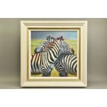 TONY FORREST (BRITISH 1961) 'NEAREST AND DEAREST', a signed limited edition print of zebras 19/