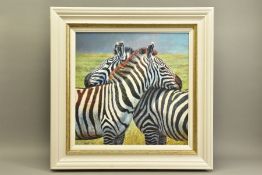 TONY FORREST (BRITISH 1961) 'NEAREST AND DEAREST', a signed limited edition print of zebras 19/