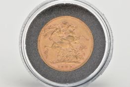 A FULL GOLD SOVEREIGN COIN VICTORIA MELBOURNE MINT 1897
