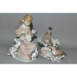 A LLADRO SCULPTURE 'THE SWEET MOUTHED' No 1248, designed by Juan Heurta in 1974, retired 1990,