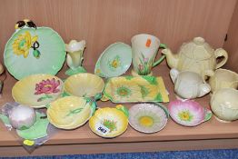A COLLECTION OF FLORAL EMBOSSED CARLTON WARE, some pieces boxed, patterns include Waterlily, Pink,