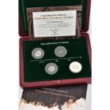 GREAT SILVER EUROPEAN COINS, to include a boxed set of coins from four millennia, 1st millennia