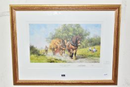 DAVID SHEPHERD (1931-2017) TWO SIGNED LIMITED EDITION PRINTS OF RURAL SCENES, 'The Last Load of