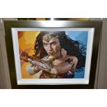 PAUL NORMANSELL (BRITISH 1978) 'THE TIME IS NOW' limited edition print of Gal Gadot as Wonder