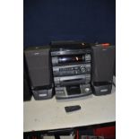 A SONY LBT-XB50 HI FI with matching speakers, remote (tape players intermittent) and a Panasonic