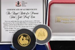 A GOLD .999 1/5 OF AN OUNCE 2006 80th ANNIVERSARY OF THE BIRTH OF ELIZABETH II PROOF COIN IN BOX