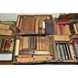 FIVE BOXES OF BOOKS, to include nine volumes of Cyclopaedia of Useful Arts and Manufactures by