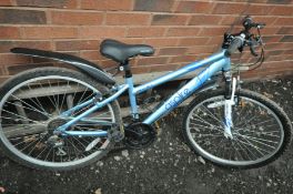 AN APOLLO ASPIRE LIGHT BLUE CHILDS BIKE