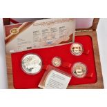 A WINSTON CHURCH FRACTIONAL KRUGERRAND SET OF 4 PROOF COINS, to include a Half, Quarter, and Tenth