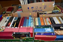 SIX BOXES OF BOOKS, approximately one hundred and fifty books, titles to include classic