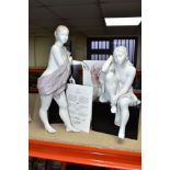 TWO LLADRO LIMITED EDITION FIGURINES FROM THE BATHERS SERIES, by Alfredo Llorens and Julio Ruiz,