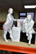 TWO LLADRO LIMITED EDITION FIGURINES FROM THE BATHERS SERIES, by Alfredo Llorens and Julio Ruiz,