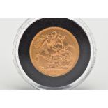 A FULL GOLD SOVEREIGN COIN EDWARD VII 1907 EF