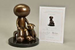 DOUG HYDE (BRITISH 19720 'THE GREAT OUTDOORS', a limited edition bronze sculpture of a boy and his