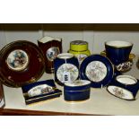 NINE PIECES OF CARLTON WARE DECORATED WITH ENCHANMENT MEDALLION, MALVERN (FRUIT & BIRD) AND PLAIN
