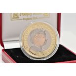 A RARE POBJOY MINT .750 TRIMETALLIC GOLD 2006 ISLE OF MAN (None-Circulating) PROOF ONE CROWN COIN,