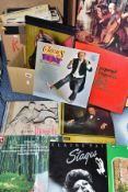 TWO BOXES CONTAINING FORTY EIGHT LPs AND 78s of mostly classical music, other artists include Johnny