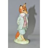 A BESWICK BEATRIX POTTER 'FOXY WHISKERED GENTLEMAN' FIGURE, BP-2a gold backstamp, height 12.5cm (