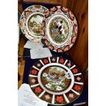 THREE BOXED ROYAL CROWN DERBY IMARI LIMITED EDITION CHRISTMAS PLATES FOR 1996, 1998 & 2000, each