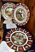 THREE BOXED ROYAL CROWN DERBY IMARI LIMITED EDITION CHRISTMAS PLATES FOR 1996, 1998 & 2000, each