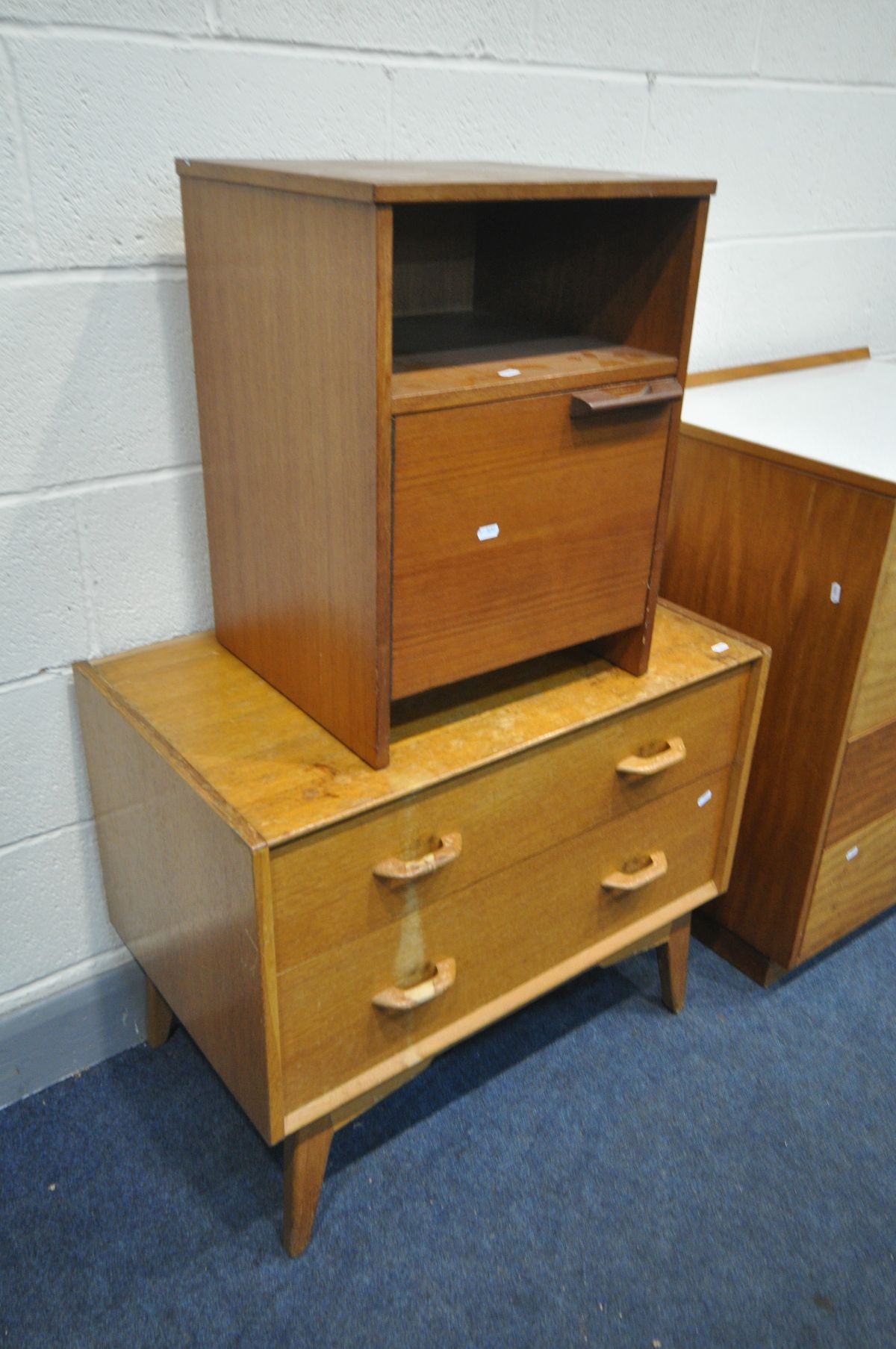 A G PLAN BRANDON OAK CHEST OF TWO DRAWERS, width 77cm x depth 46cm x height 64cm, an Avalon teak - Image 2 of 4