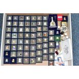 A BOX OF BOXED THIMBLE COLLECTORS CLUB THIMBLES, to include more than sixty boxed thimbles, with a